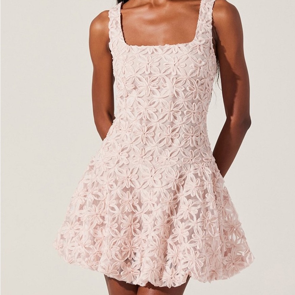 ASTR the Label Floral Pink Bubble Dress